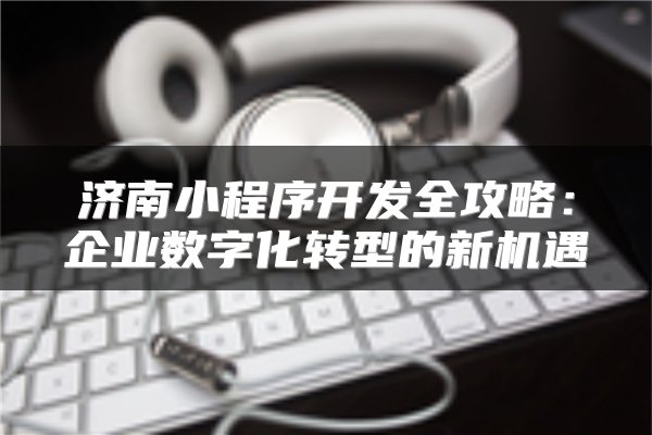 济南小程序开发全攻略：企业数字化转型的新机遇